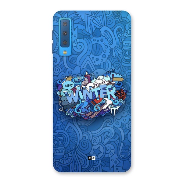 Happy Winter Back Case for Galaxy A7 (2018)