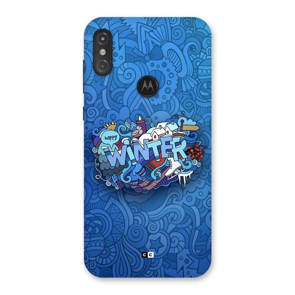 Happy Winter Back Case for Motorola One Power