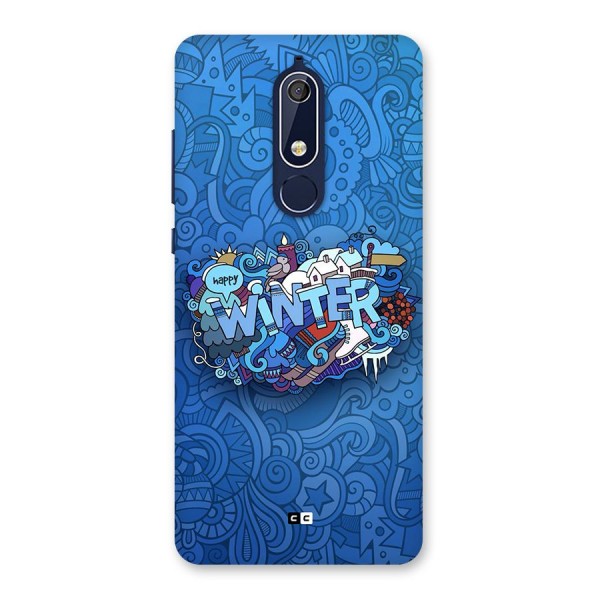 Happy Winter Back Case for Nokia 5.1