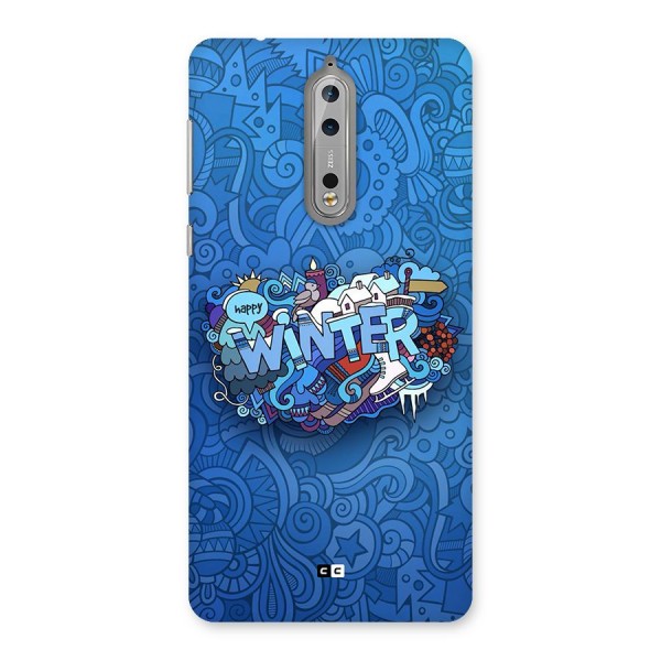 Happy Winter Back Case for Nokia 8