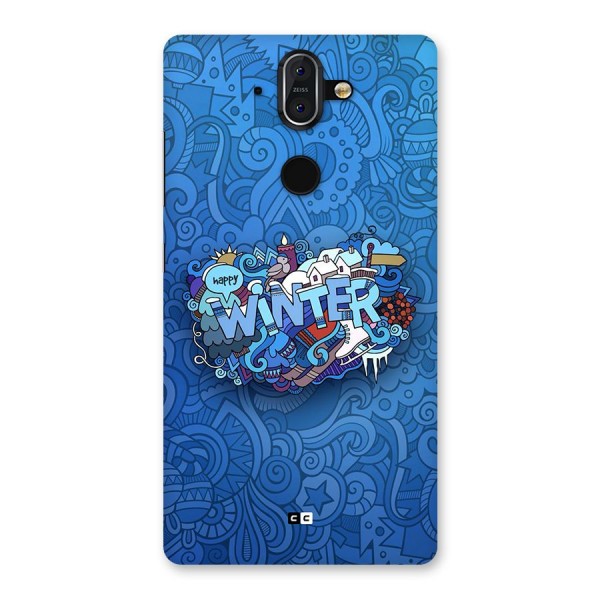 Happy Winter Back Case for Nokia 8 Sirocco