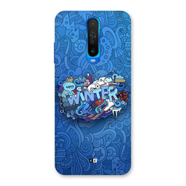 Happy Winter Back Case for Poco X2