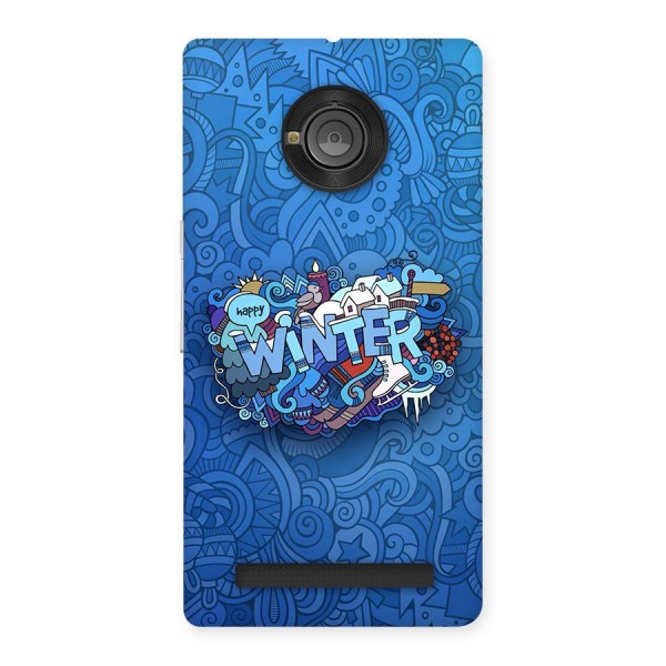 Happy Winter Back Case for Yuphoria