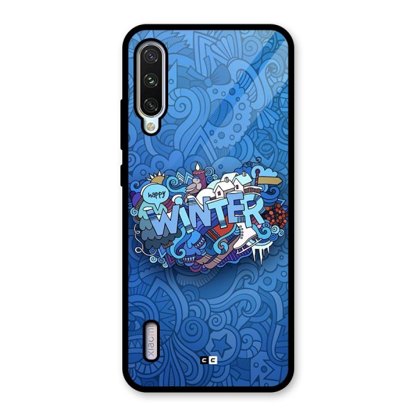 Happy Winter Glass Back Case for Mi A3