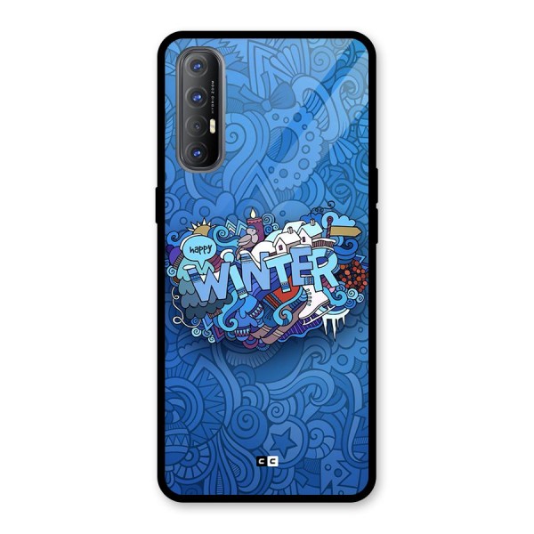 Happy Winter Glass Back Case for Oppo Reno3 Pro