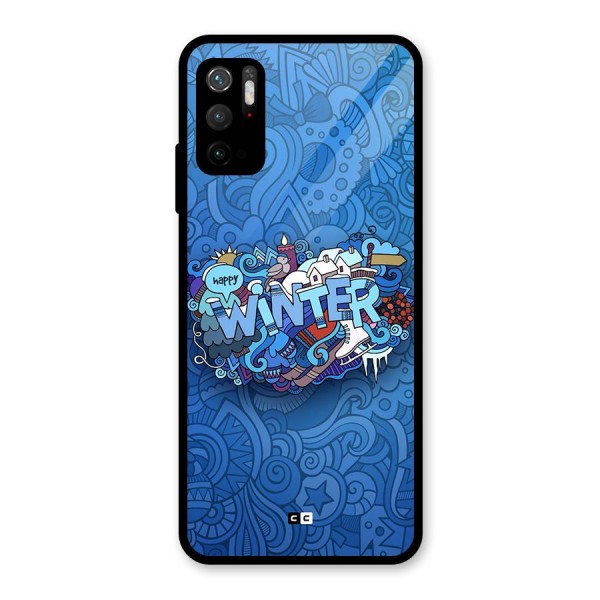 Happy Winter Glass Back Case for Poco M3 Pro 5G