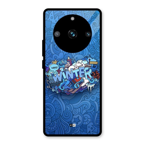 Happy Winter Glass Back Case for Realme 11 Pro