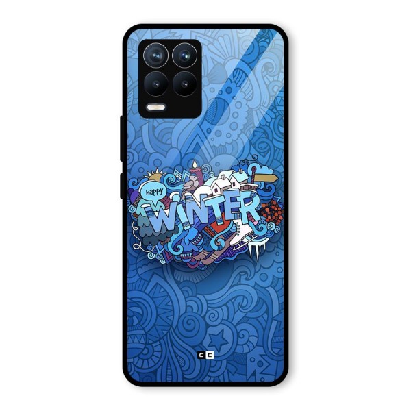 Happy Winter Glass Back Case for Realme 8