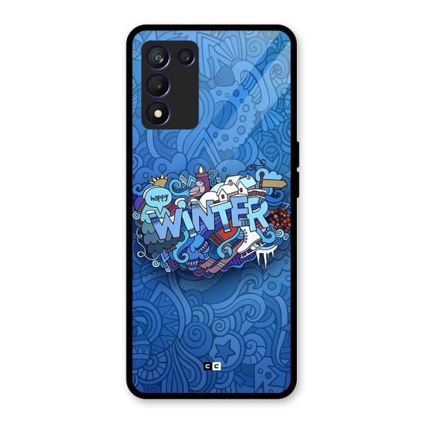 Happy Winter Glass Back Case for Realme 9 5G Speed