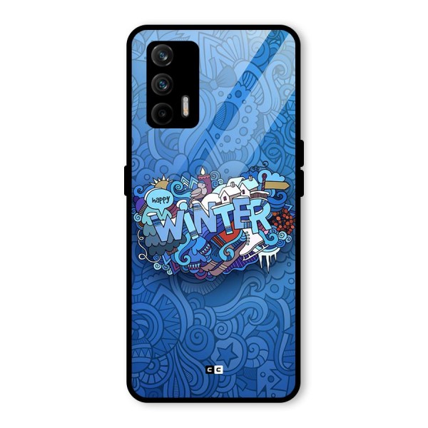 Happy Winter Glass Back Case for Realme GT 5G