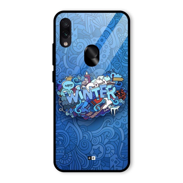 Happy Winter Glass Back Case for Redmi Note 7