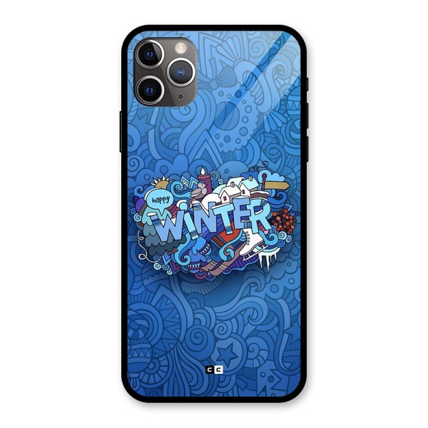 Happy Winter Glass Back Case for iPhone 11 Pro Max