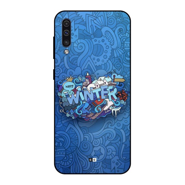 Happy Winter Metal Back Case for Galaxy A50