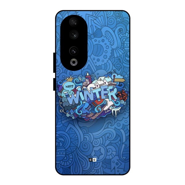 Happy Winter Metal Back Case for Honor 90