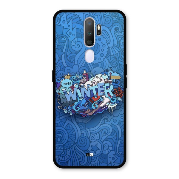 Happy Winter Metal Back Case for Oppo A9 (2020)