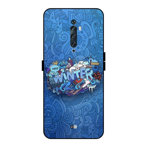 Happy Winter Metal Back Case for Oppo Reno2 F