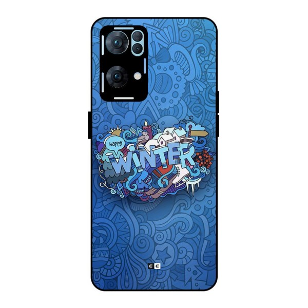 Happy Winter Metal Back Case for Oppo Reno7 Pro 5G