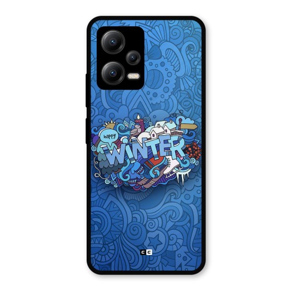 Happy Winter Metal Back Case for Poco X5