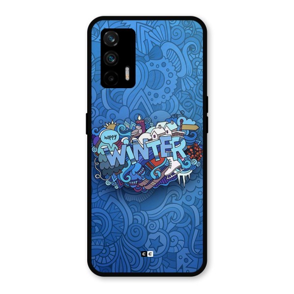 Happy Winter Metal Back Case for Realme GT 5G