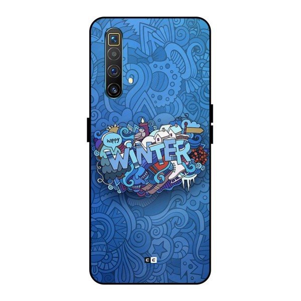 Happy Winter Metal Back Case for Realme X3 SuperZoom