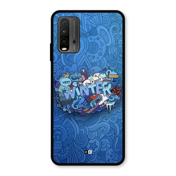 Happy Winter Metal Back Case for Redmi 9 Power