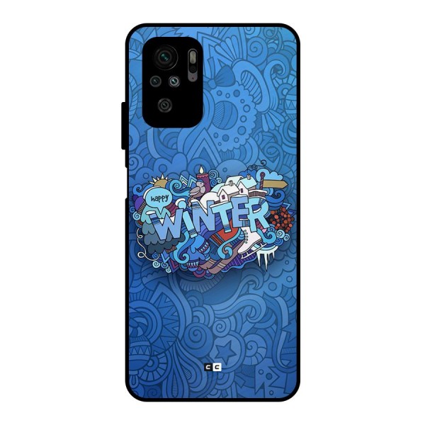 Happy Winter Metal Back Case for Redmi Note 10