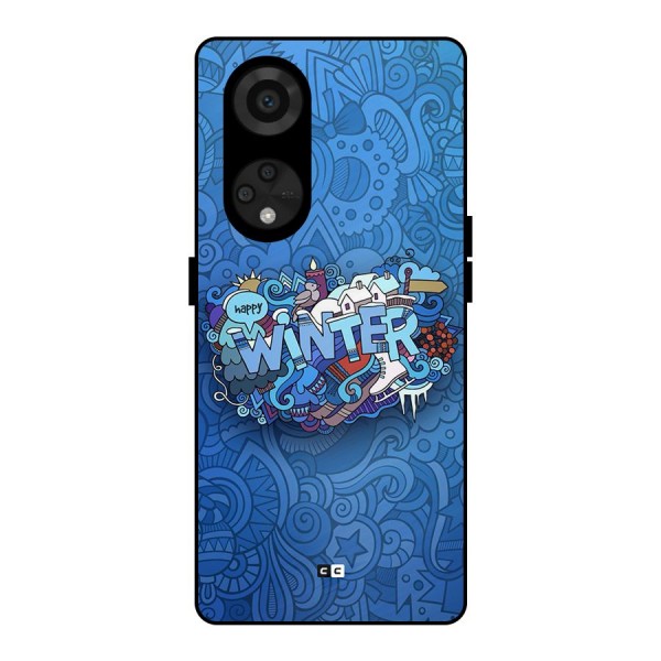Happy Winter Metal Back Case for Reno8 T 5G