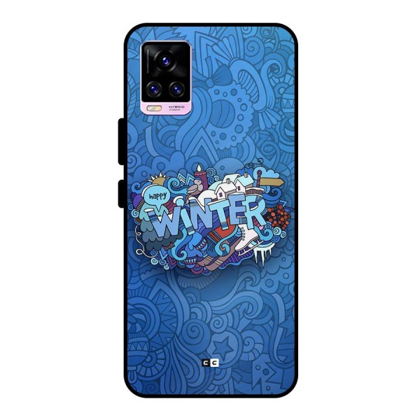 Happy Winter Metal Back Case for Vivo V20 Pro