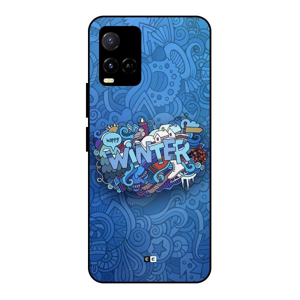 Happy Winter Metal Back Case for Vivo Y21