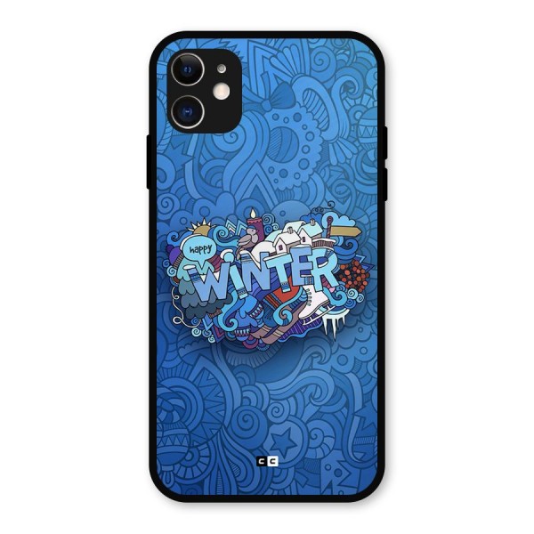 Happy Winter Metal Back Case for iPhone 11