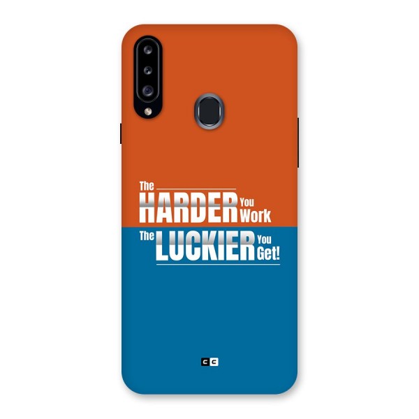 Hard Luck Back Case for Galaxy A20s