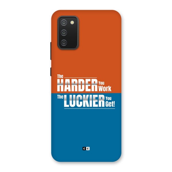 Hard Luck Back Case for Galaxy F02s