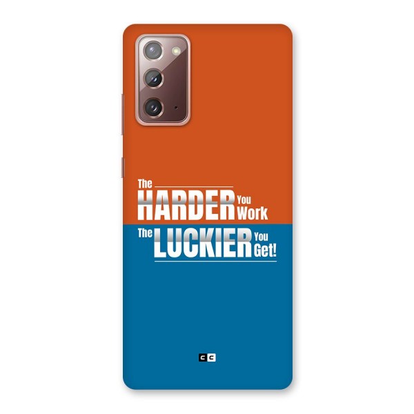 Hard Luck Back Case for Galaxy Note 20