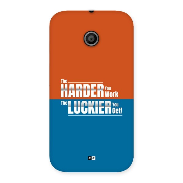 Hard Luck Back Case for Moto E