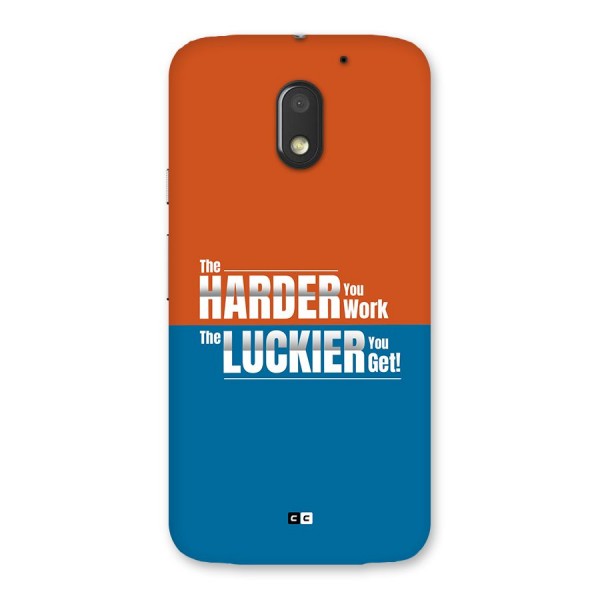 Hard Luck Back Case for Moto E3 Power