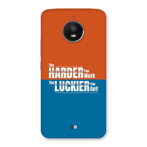 Hard Luck Back Case for Moto E4 Plus