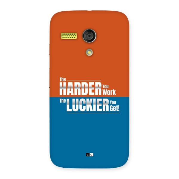 Hard Luck Back Case for Moto G