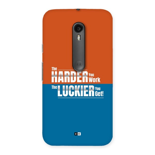 Hard Luck Back Case for Moto G3