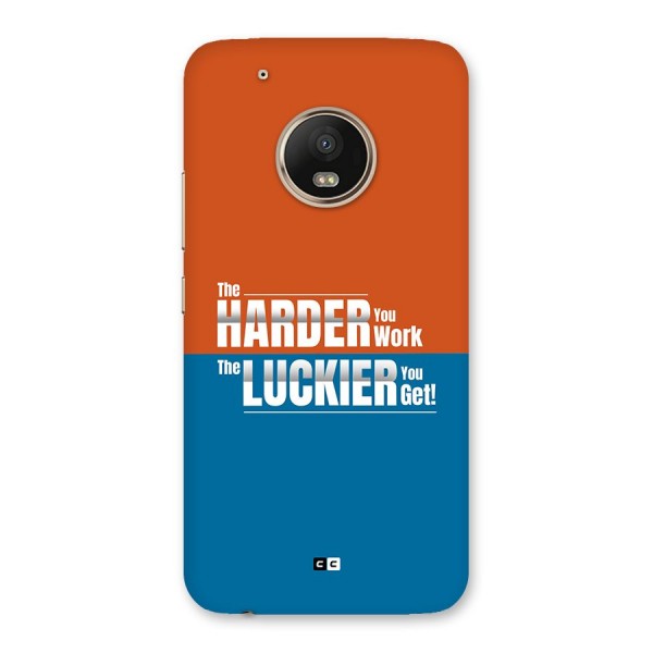 Hard Luck Back Case for Moto G5 Plus