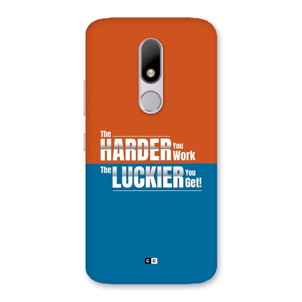 Hard Luck Back Case for Moto M