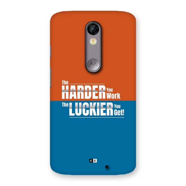 Hard Luck Back Case for Moto X Force