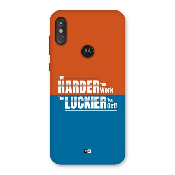 Hard Luck Back Case for Motorola One Power