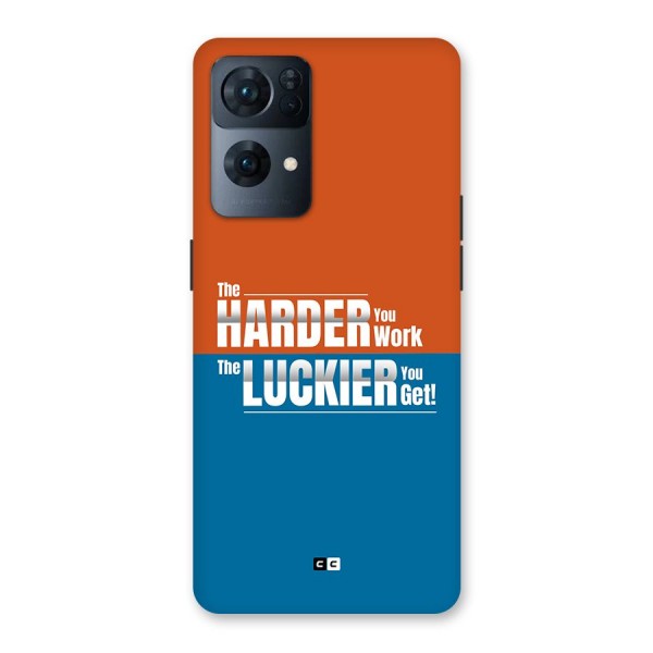 Hard Luck Back Case for Oppo Reno7 Pro 5G