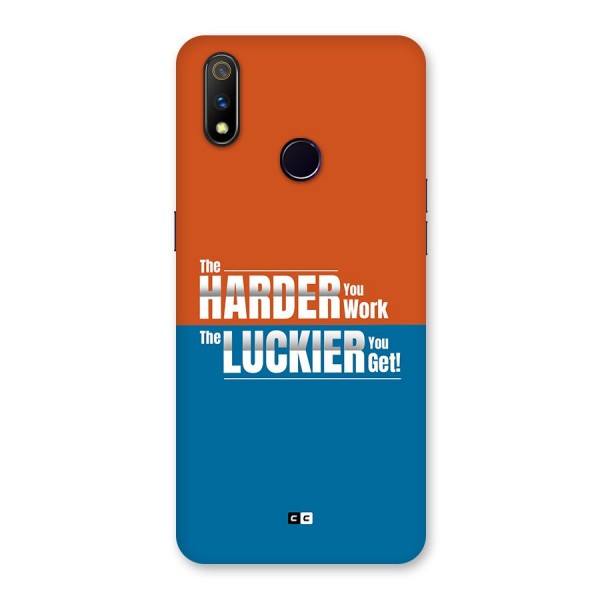 Hard Luck Back Case for Realme 3 Pro