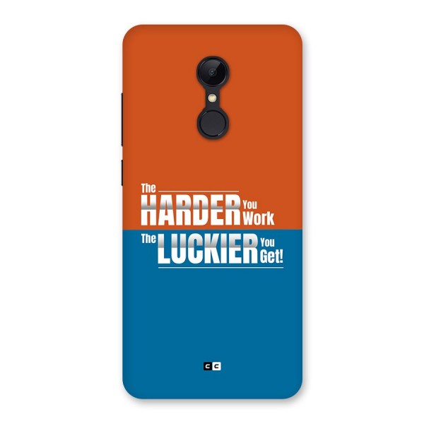 Hard Luck Back Case for Redmi 5