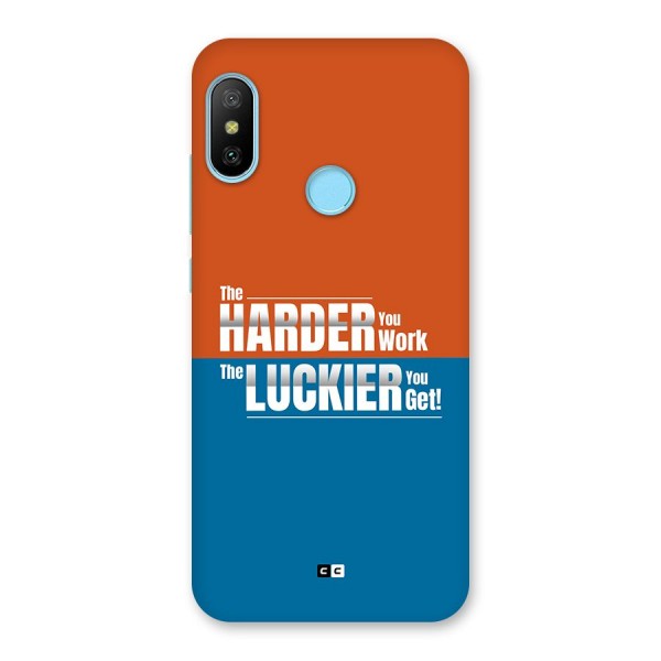 Hard Luck Back Case for Redmi 6 Pro