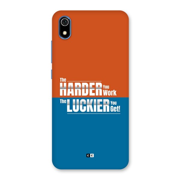 Hard Luck Back Case for Redmi 7A