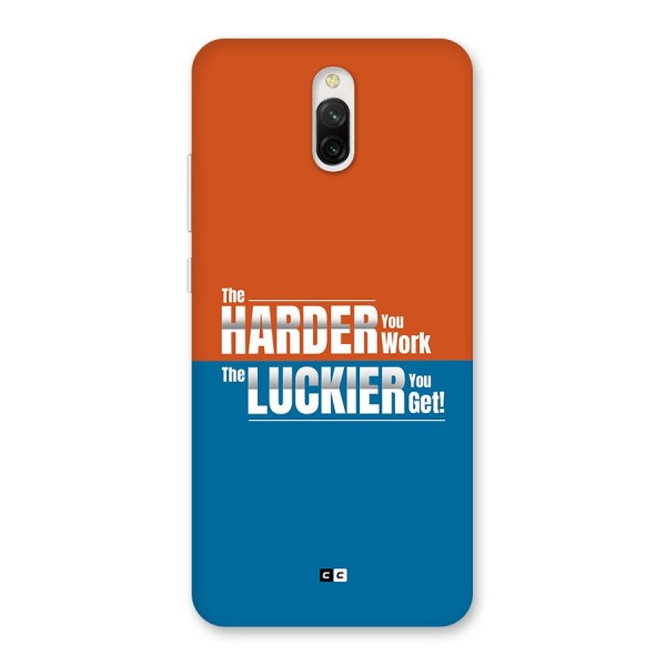 Hard Luck Back Case for Redmi 8A Dual