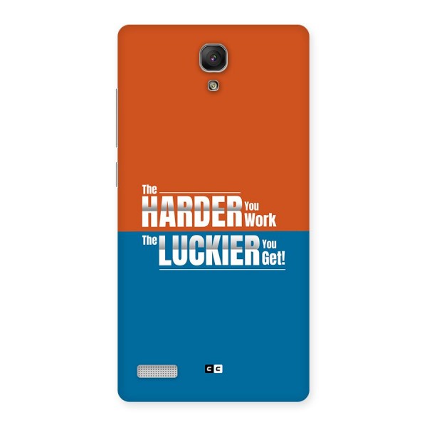 Hard Luck Back Case for Redmi Note