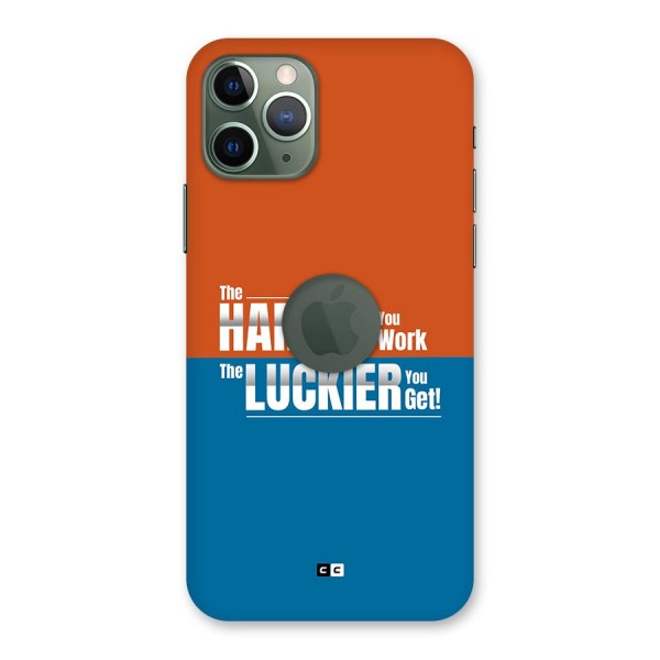 Hard Luck Back Case for iPhone 11 Pro Logo Cut